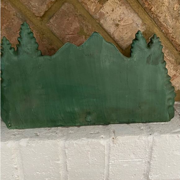 Santa's‎ Best Christmas in Vermont Pine Tree Scene Village1994 SET of TWO - Picture 5 of 8